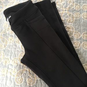 Athleta fleece lined leggings with back pockets.
